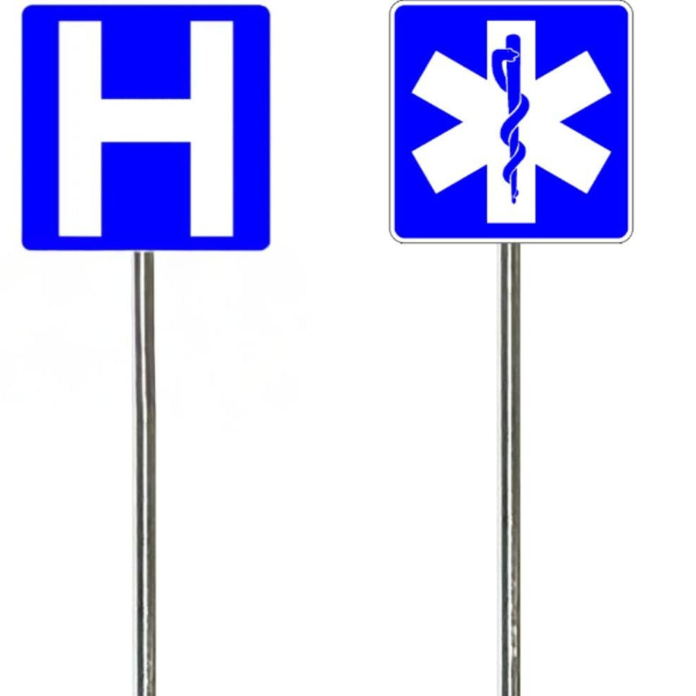 O Scale - Hospital Signs - 2 Pack – Lineside Details, LLC