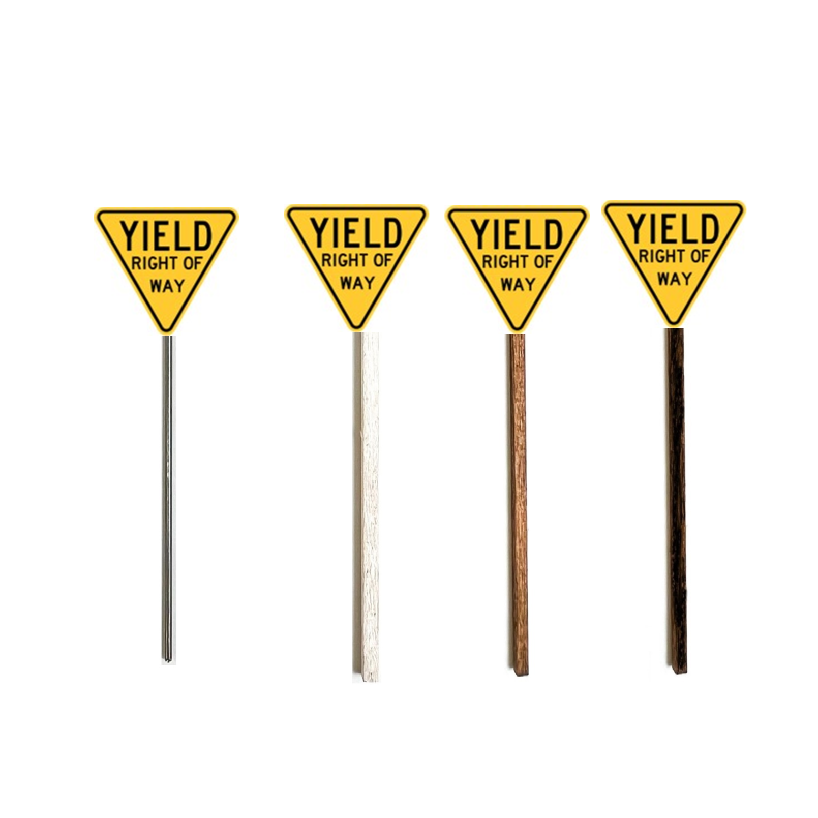 O Scale - Old Style Yield Sign - 2 Pack – Lineside Details